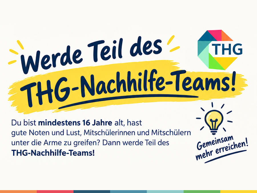 Werde Teil des THG-Nachhilfe-Teams!