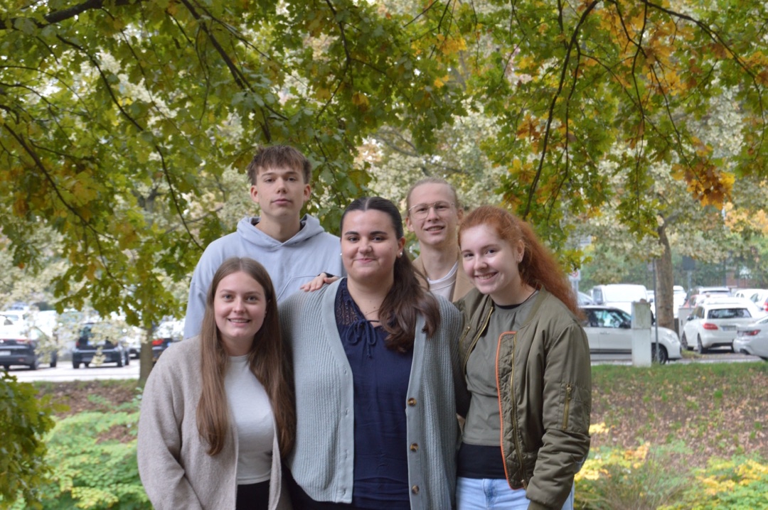 Schülersprecherin: Letizia Schwinger (Mitte) mit ihrem Team (v.l.n.r.): Jella Wagner, Jake Hasler, Julias Kinne und Alicia Jesella Image